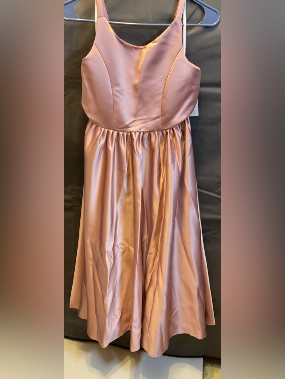 NWT Girl’s Satin Dress in Dusty Rose